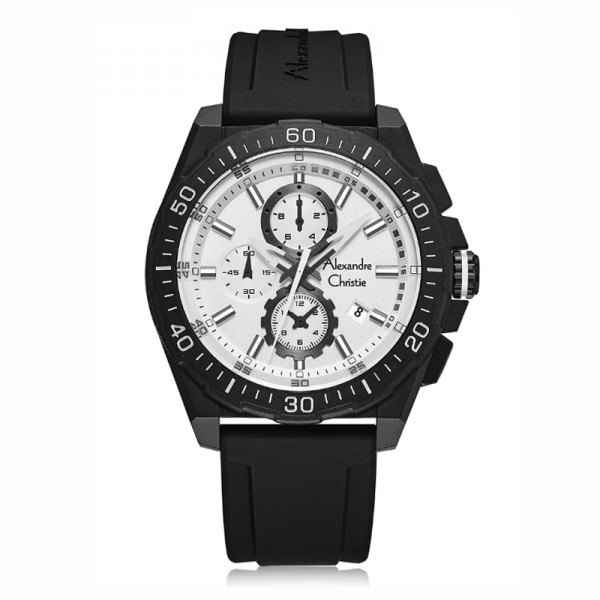 Alexandre Christie AC 6689 Black White MCRIPSL Alexandre Christie AC 6689 Black White MCRIPSL